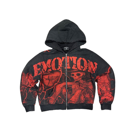 MIXED EMOTION Acid Wash “Deserted” Hoodie