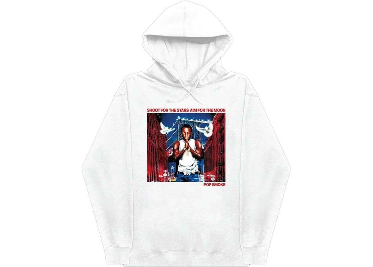 Pop Smoke X Vlone City Hoodie White