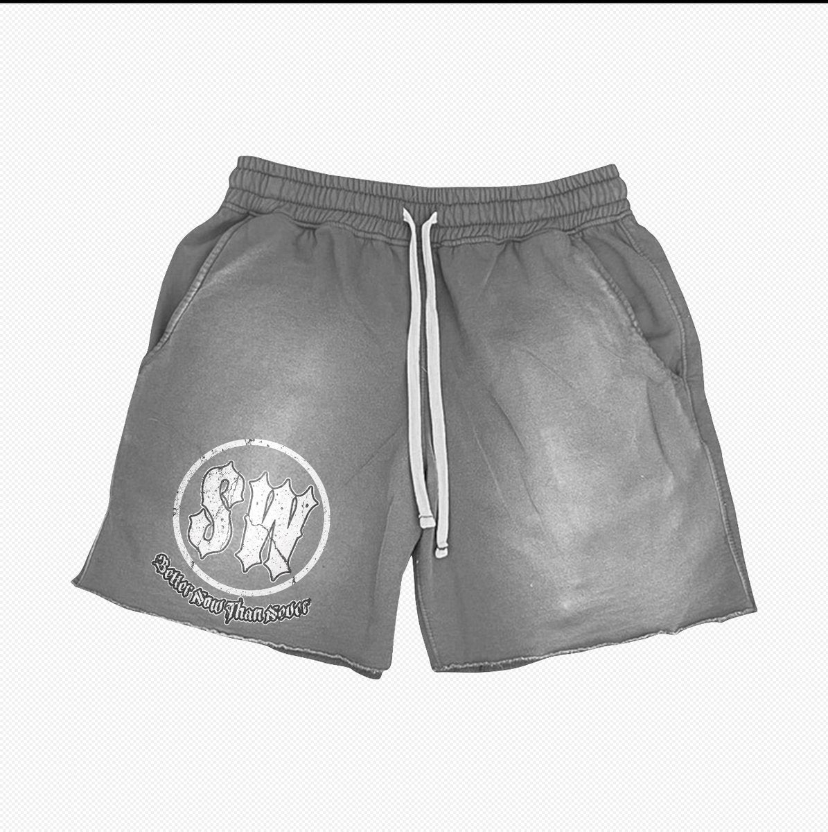 Stop Waiting Grey shorts