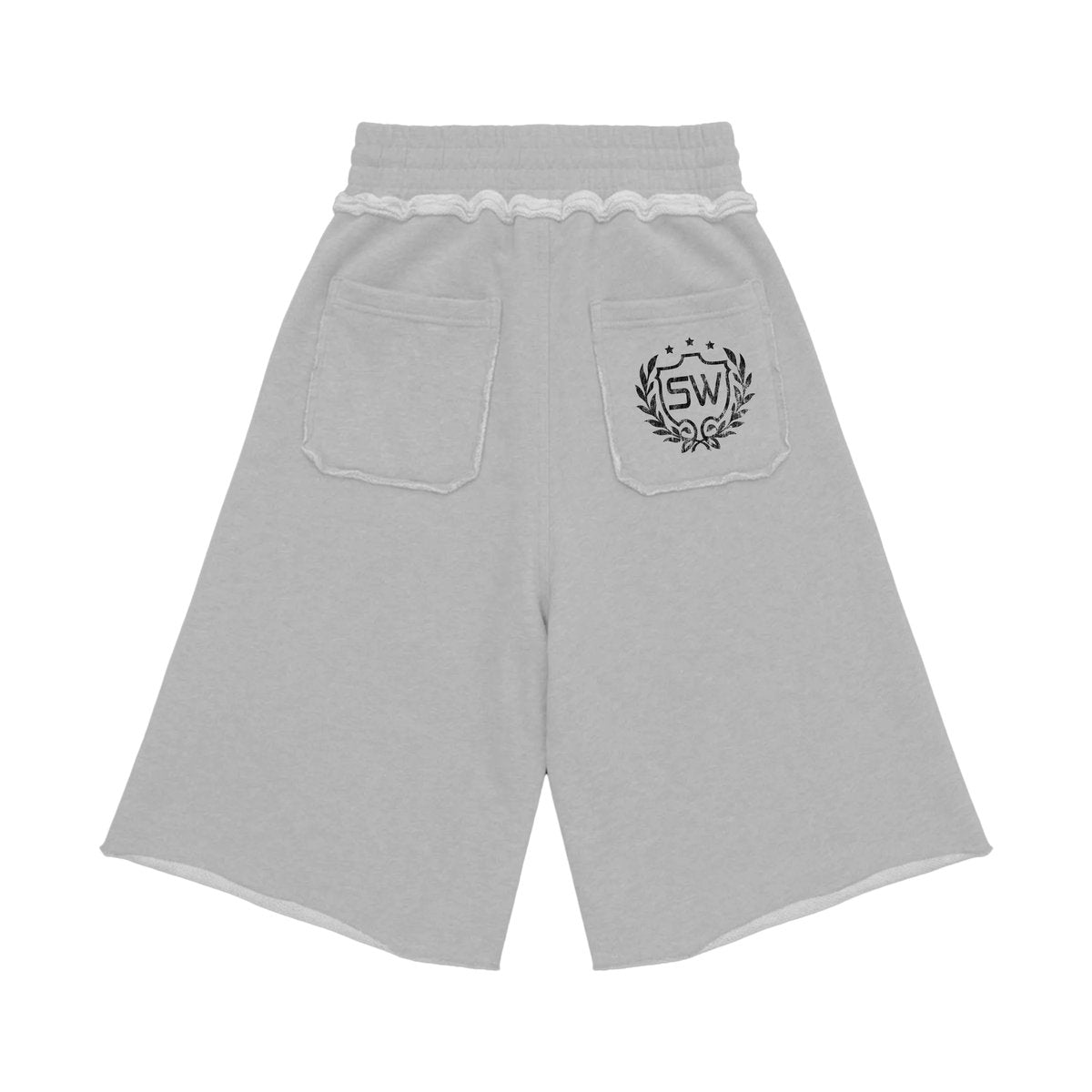 STOP WAITING VARSITY GREY SWEATSHORT
