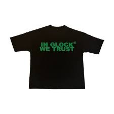 IN GLOCK WE TRUST TEE BLACK/GREEN