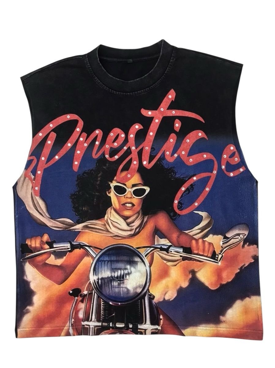 Prestige Lady Motor Rhinestone Tee