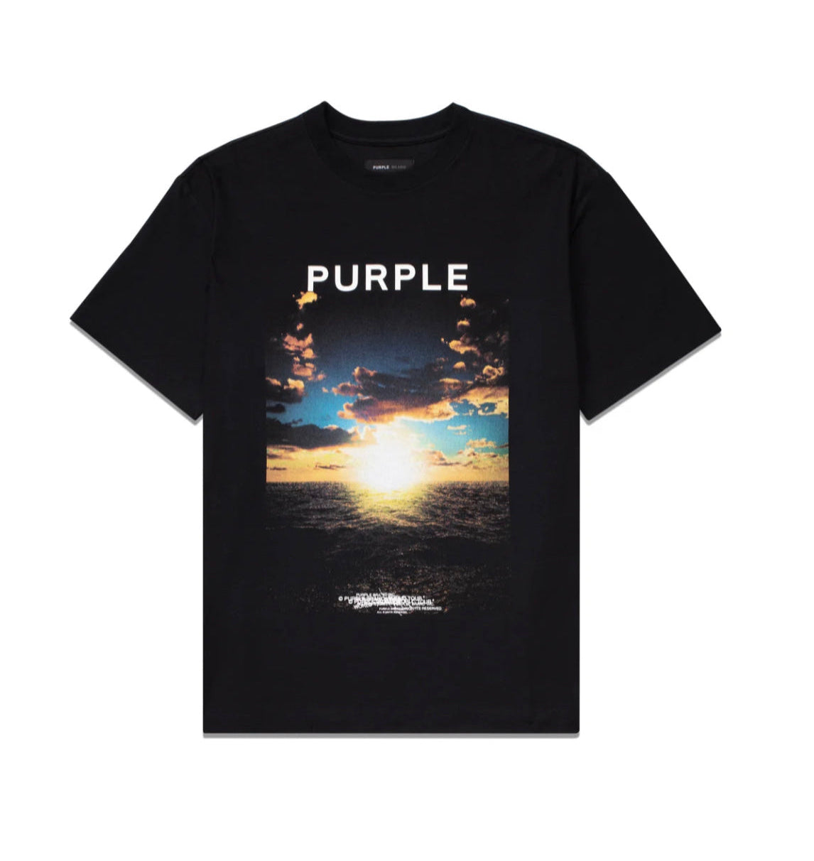 PURPLE BRAND SUNSET BLACK BEAUTY TEE