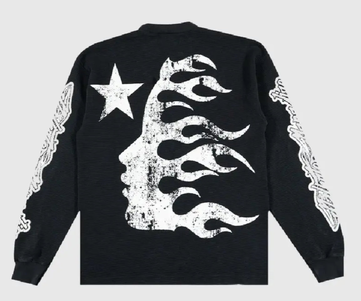 Hellstar Thermal Print Long Sleeve Black