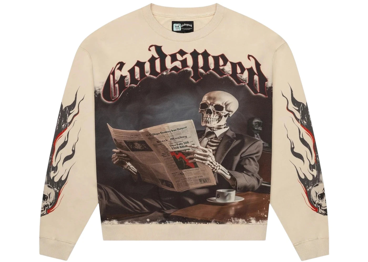 Godspeed Black Monday L/S Tee Bone