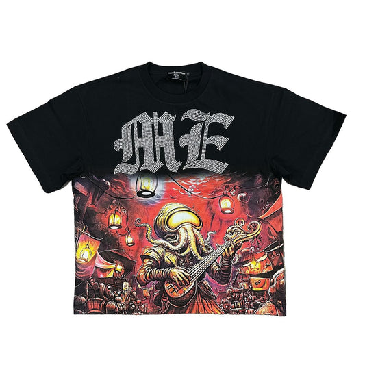 MIXED EMOTION Octopus Rhinestone Tee (Octopus Rhinestone Tee)