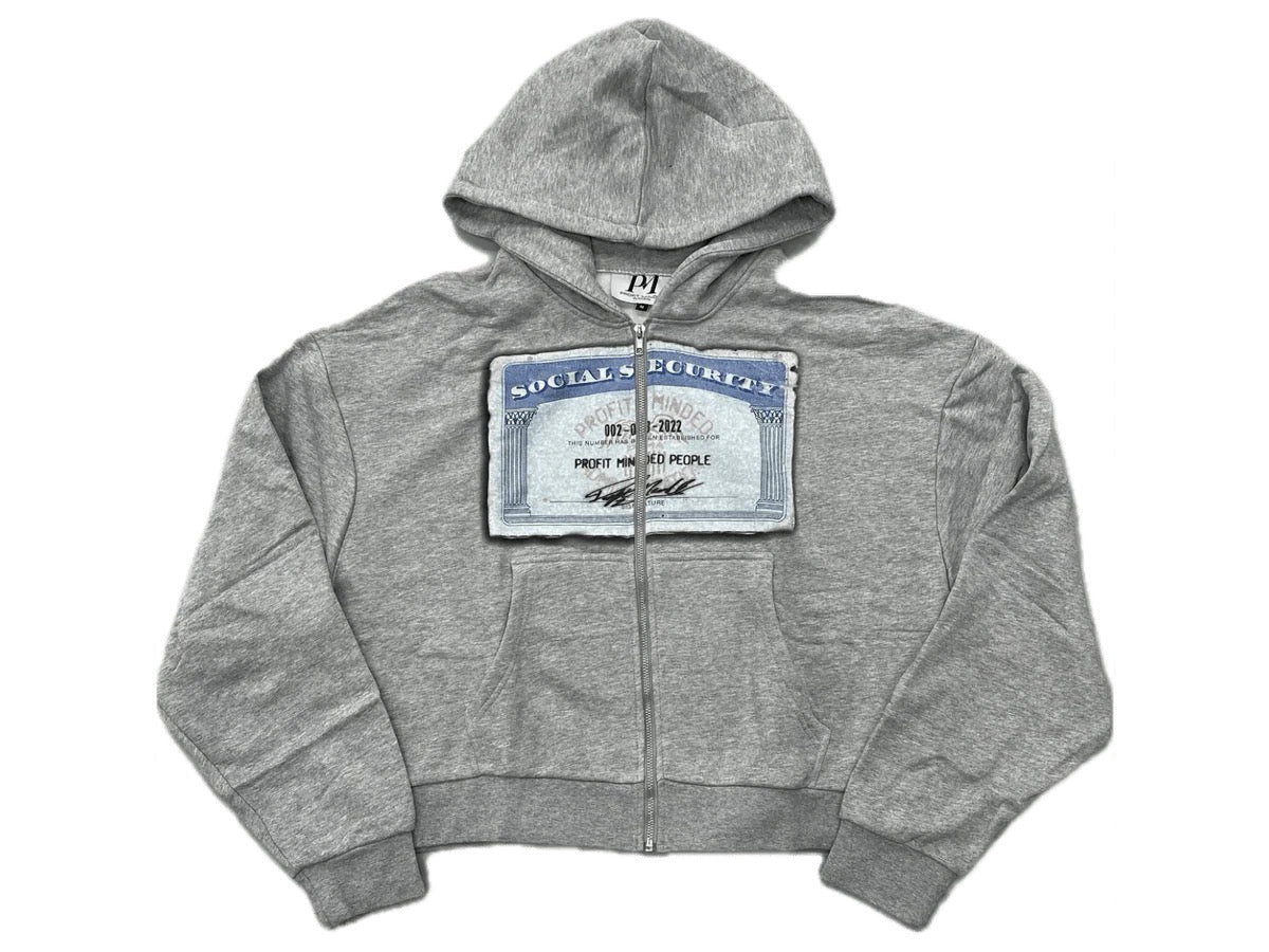 SSN Gray Zip Up