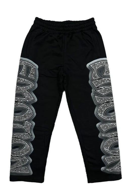 Mixed Emotion ‘Midnight’ Rhinestone Sweatpants