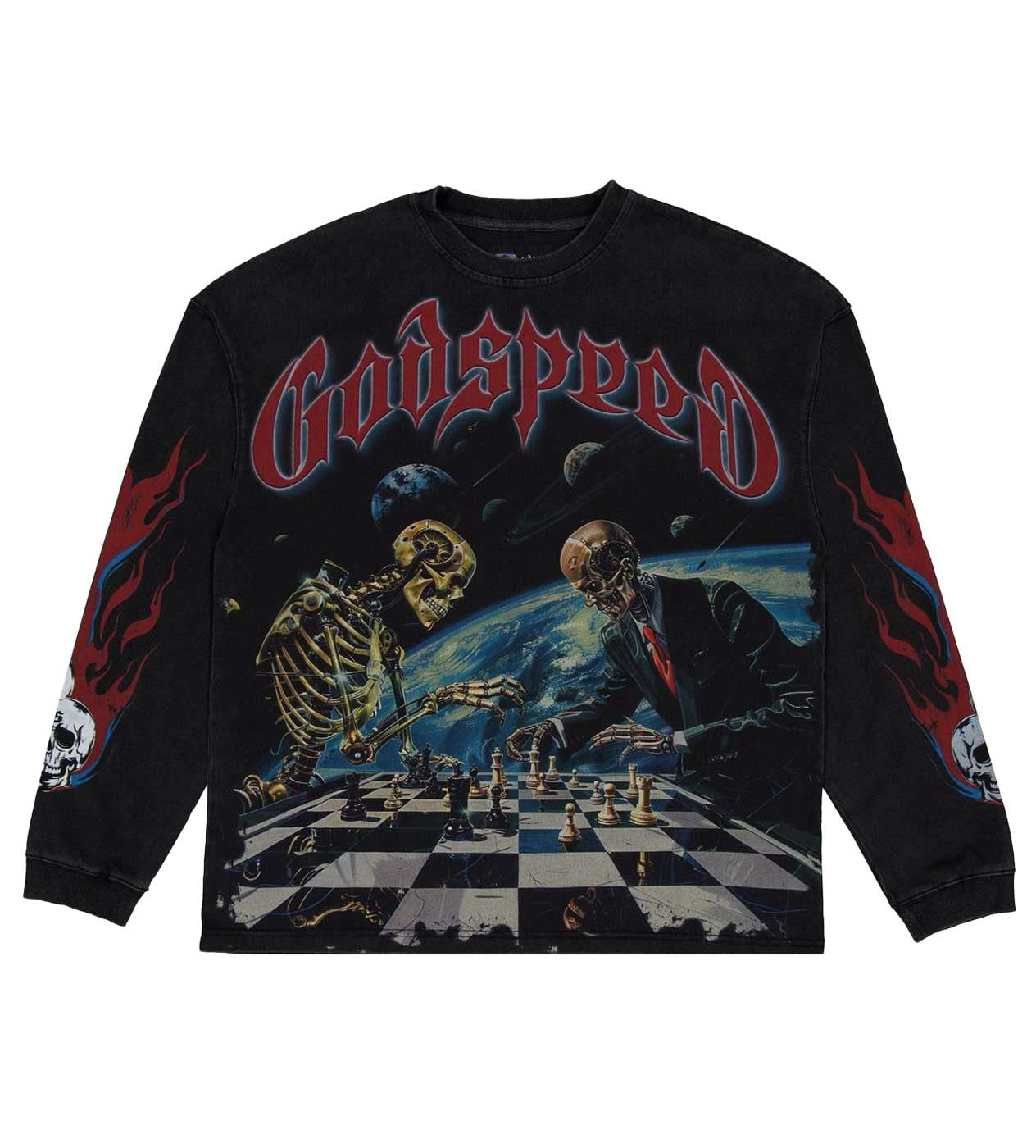 GODSPEED CHECKMATE L/S TEE GREY