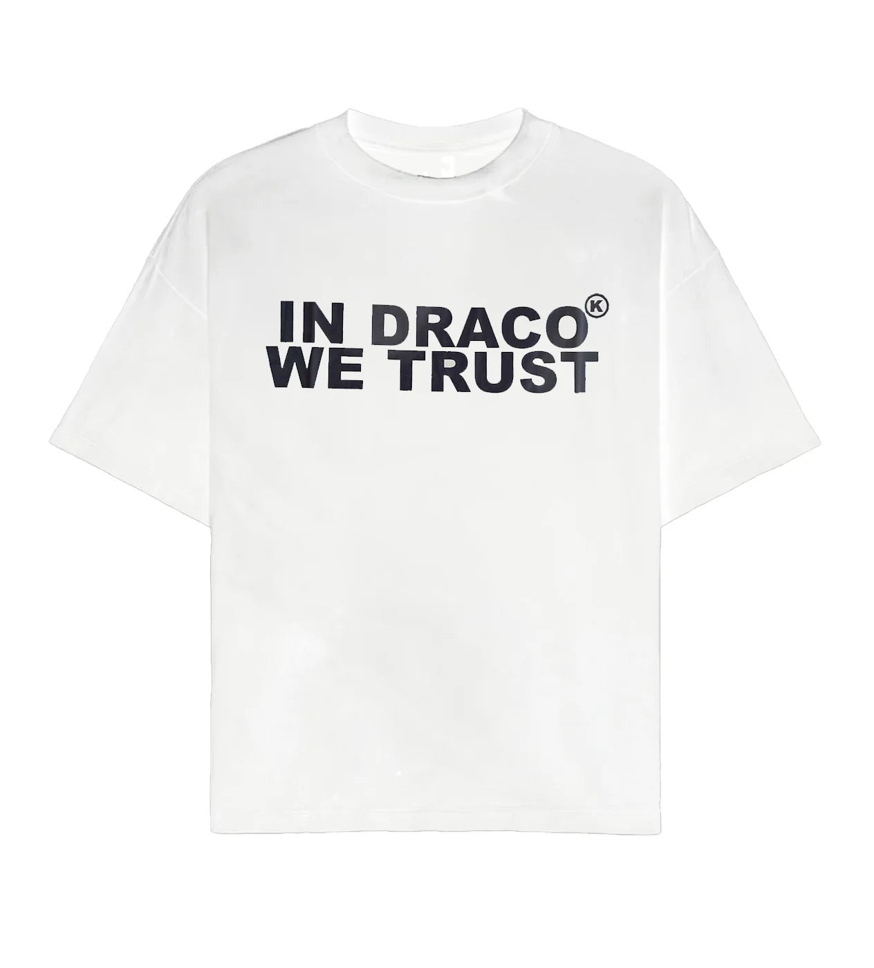 IN DRACO WE TRUST TEE WHITE/BLACK