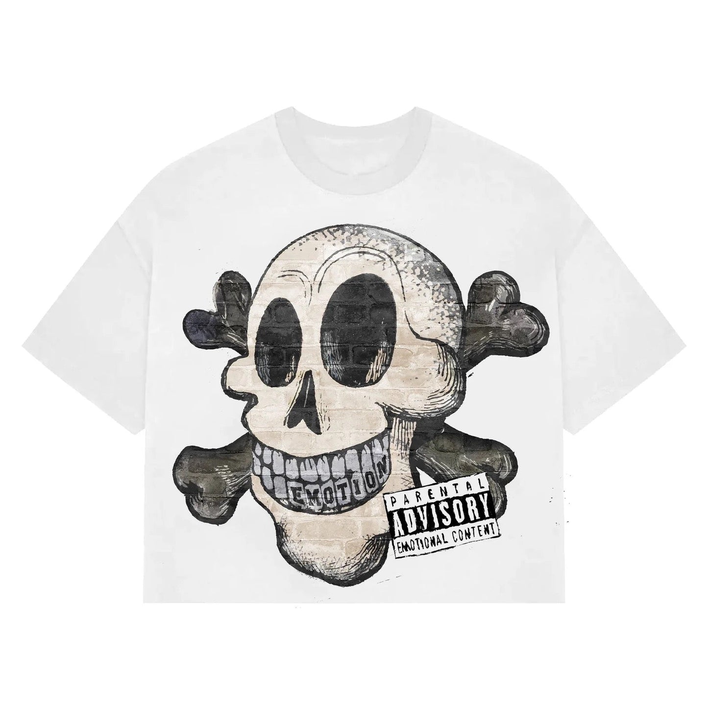 MIXED EMOTION "Cartoon" Cropped Tee