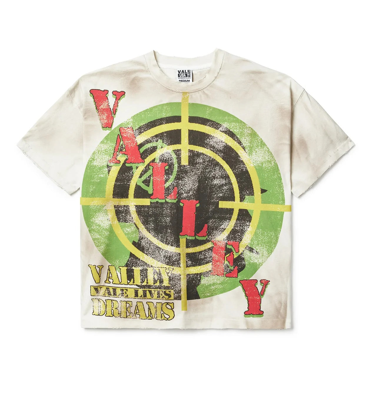 VALE FOREVER TARGET CREAM TEE