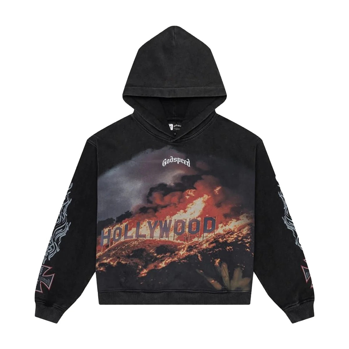 Godspeed Hollywood Inferno Hoodie Grey Wash