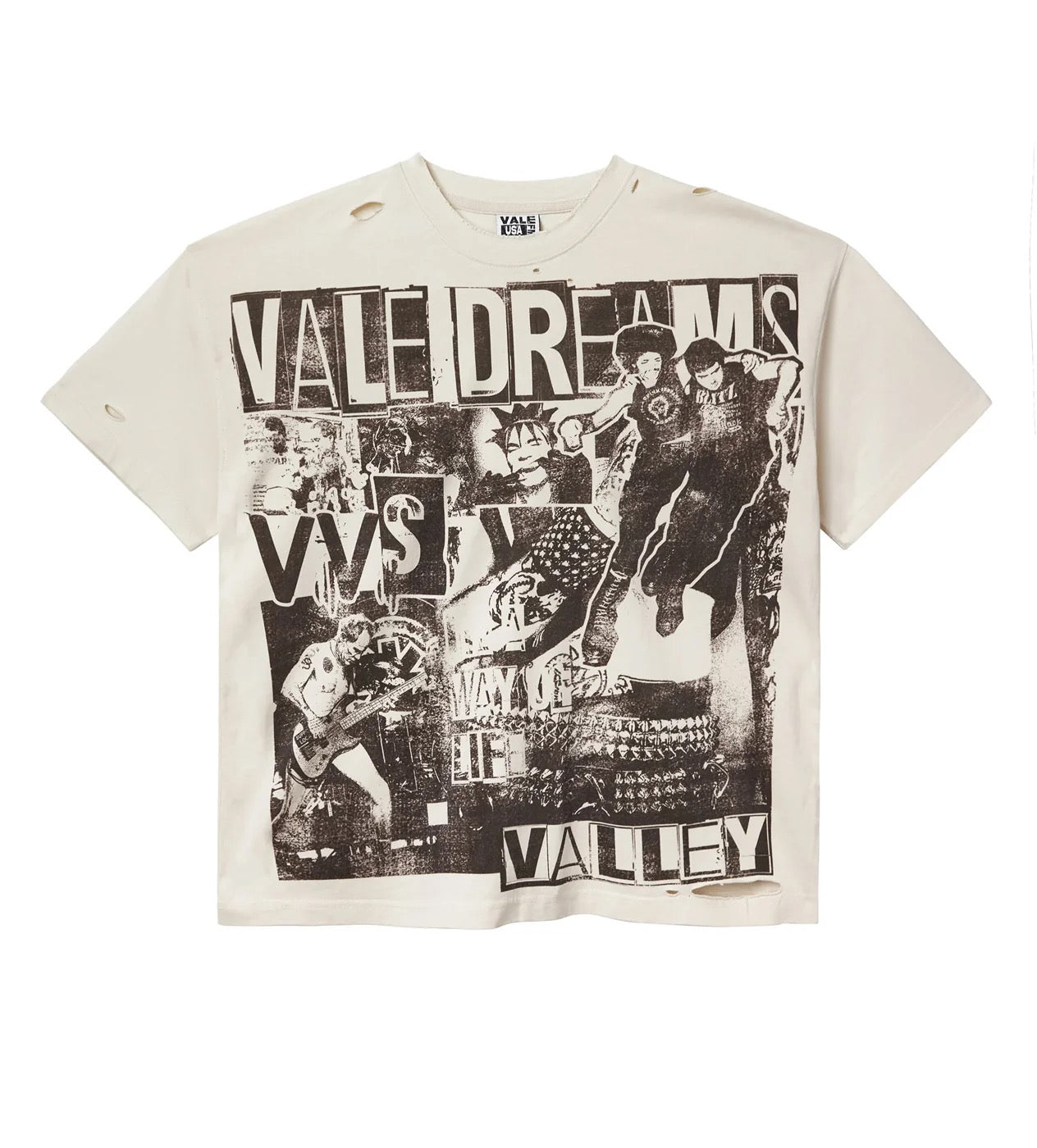 VALE FOREVER MOSHPIT TEE CREAM