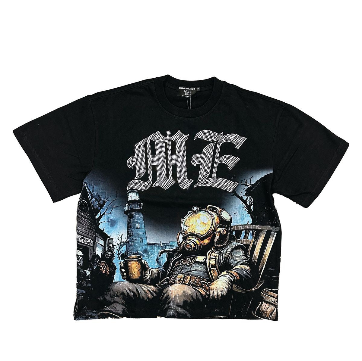 MIXED EMOTION Astronaut Rhinestone Tee (Astronaut Rhinestone Tee)
