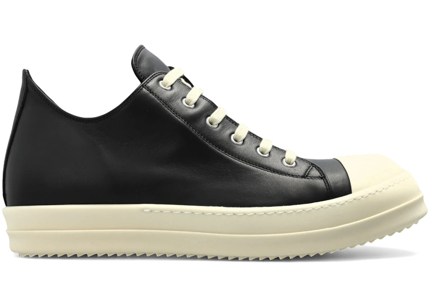 Rick Owens Low Sneakers Black Milk