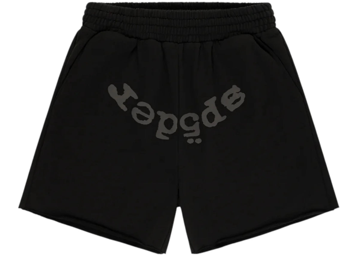 Sp5der OG Web V2 Rhinestone Short Black