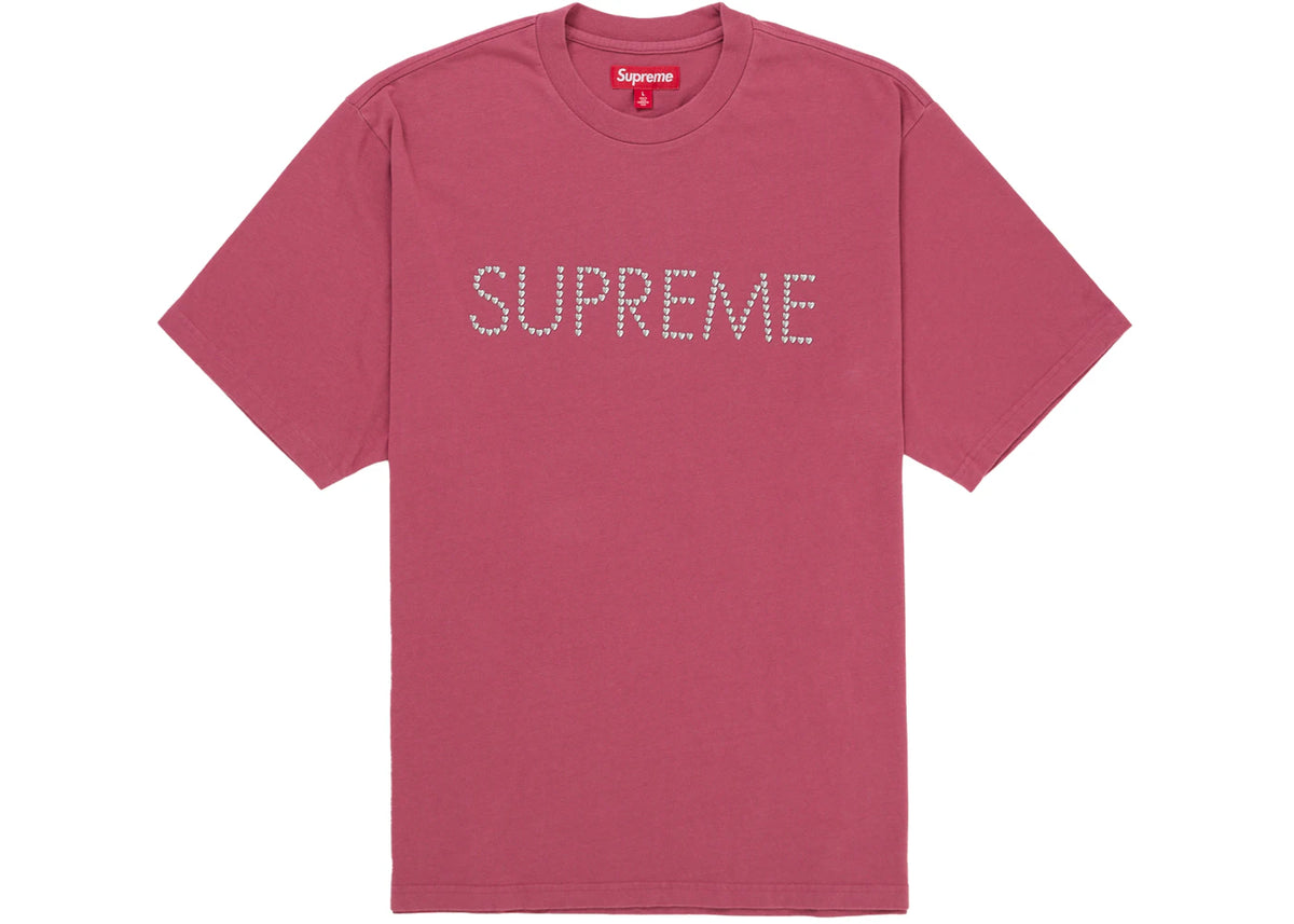 Supreme Hearts Studded S/S Top Red