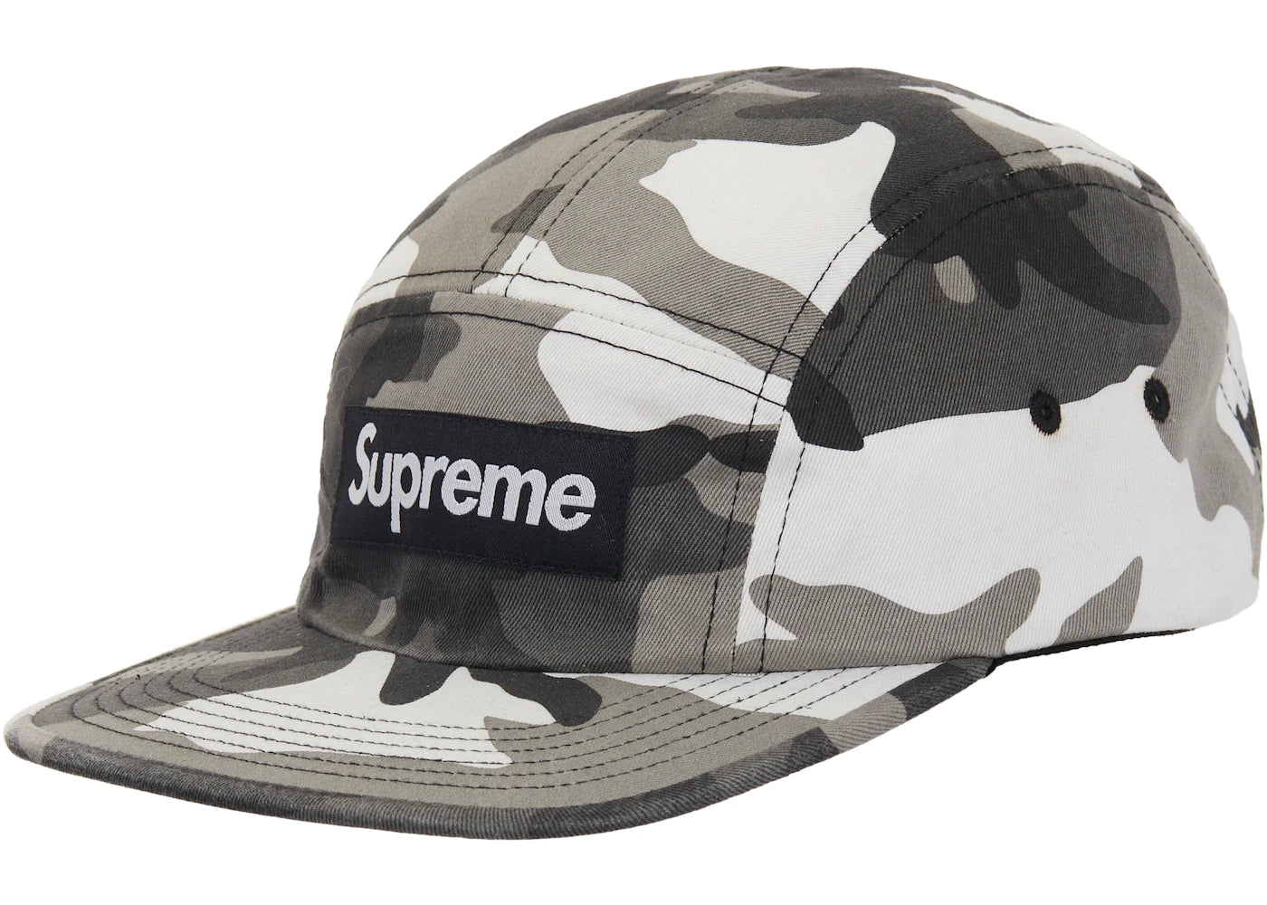 Supreme Washed Chino Twill Camp Cap (SS26) Snow Camo
