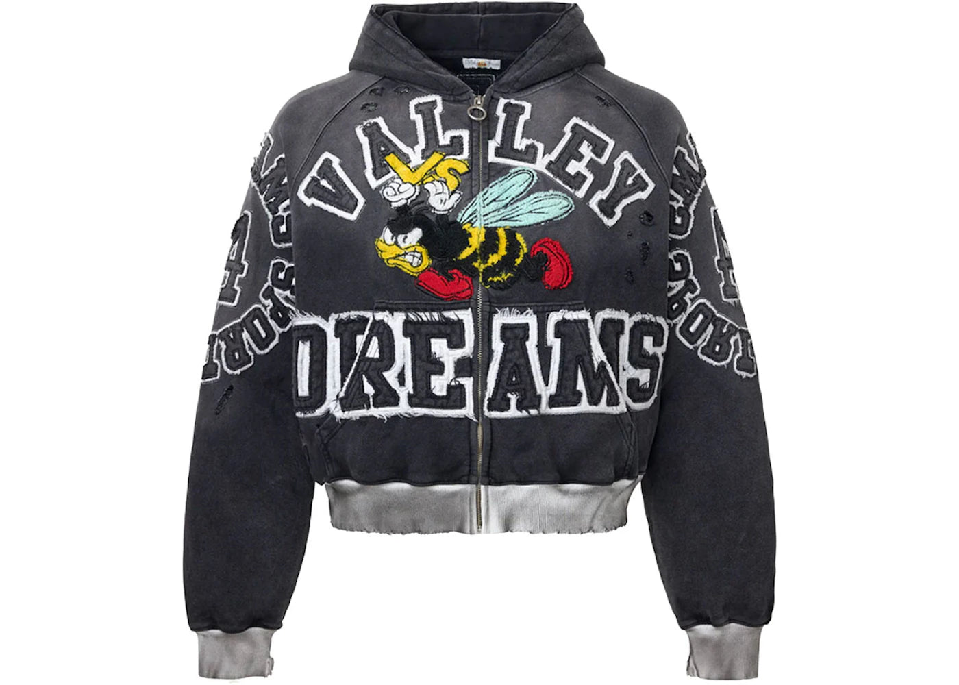 Vale Forever Anthem Zip Up Hoodie Black