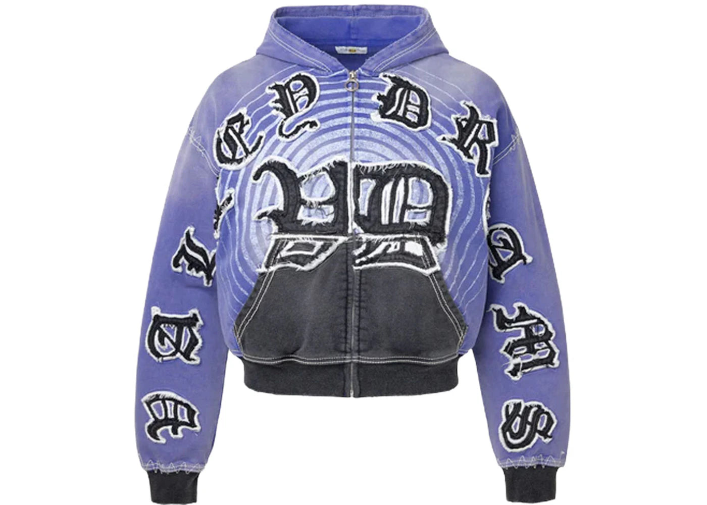 Vale Forever Hypnoytiq Zip Up Hoodie Blue