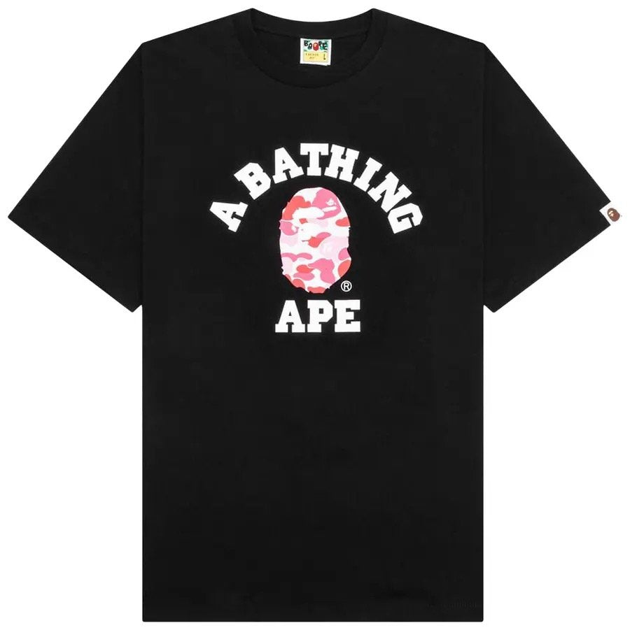 Bape College Camo Tee Black x Pink