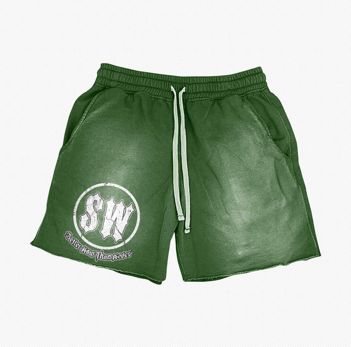 Stop Waiting Green shorts