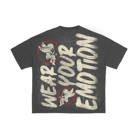 MIXED EMOTION Grey “Emotion” Tee (Grey "Emotion" Tee)