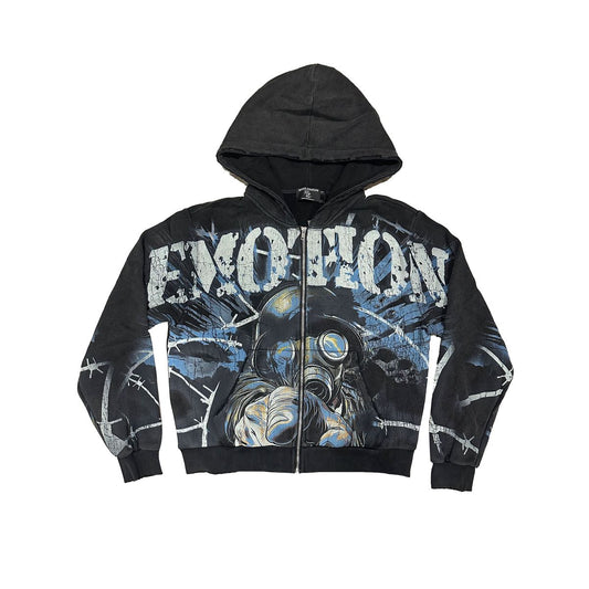 MIXED EMOTION Acid Wash “Radioactive” Hoodie Info