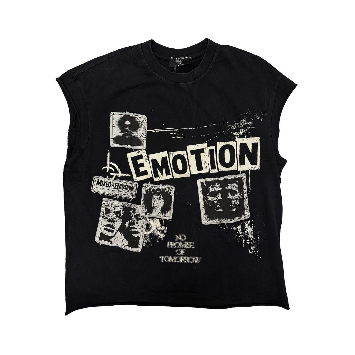 Mixed Emotion “Newspaper” Sleeveless tee