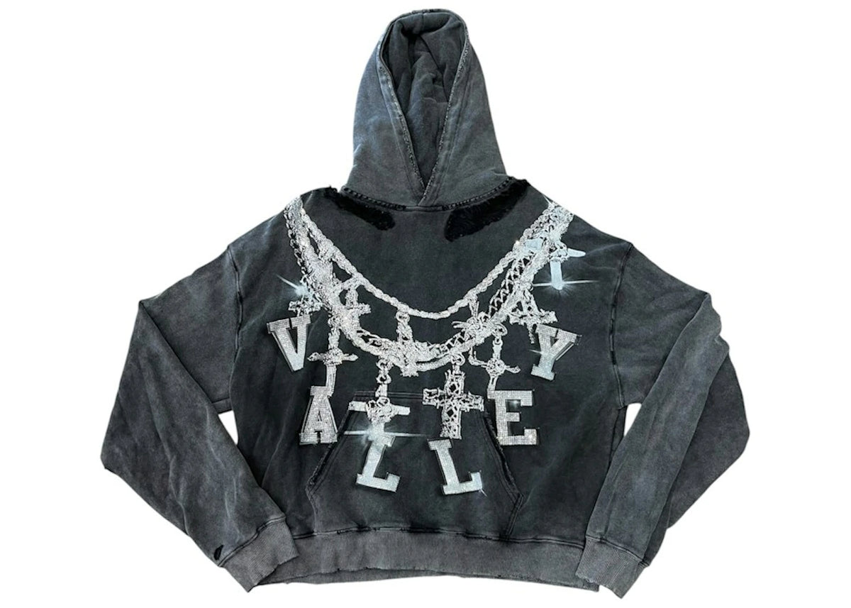 Vale Forever Big Chain Hoodie Black