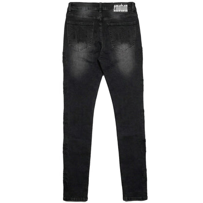 Mixed Emotion ‘Midnight’ Monogram denim