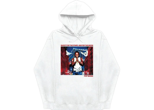 Pop Smoke X Vlone City Hoodie White