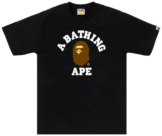 BAPE College Tee 'Black/Brown