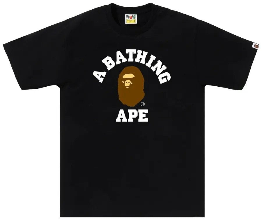 BAPE College Tee 'Black/Brown