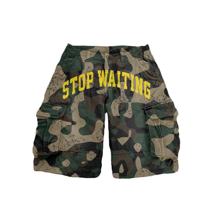 STOP WAITING CAMO CARGO JORT