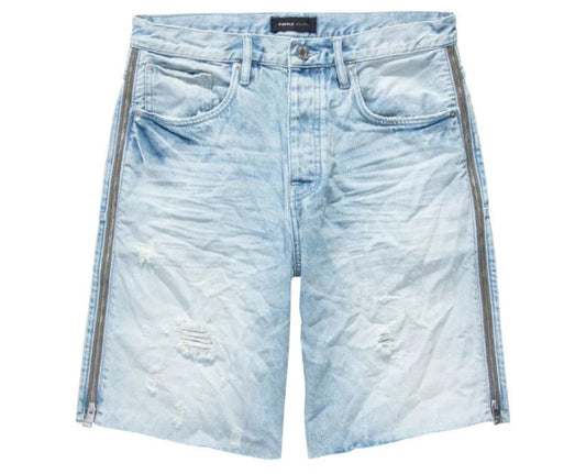 Purple Jeans - Shorts P021 Bleached Side Zip