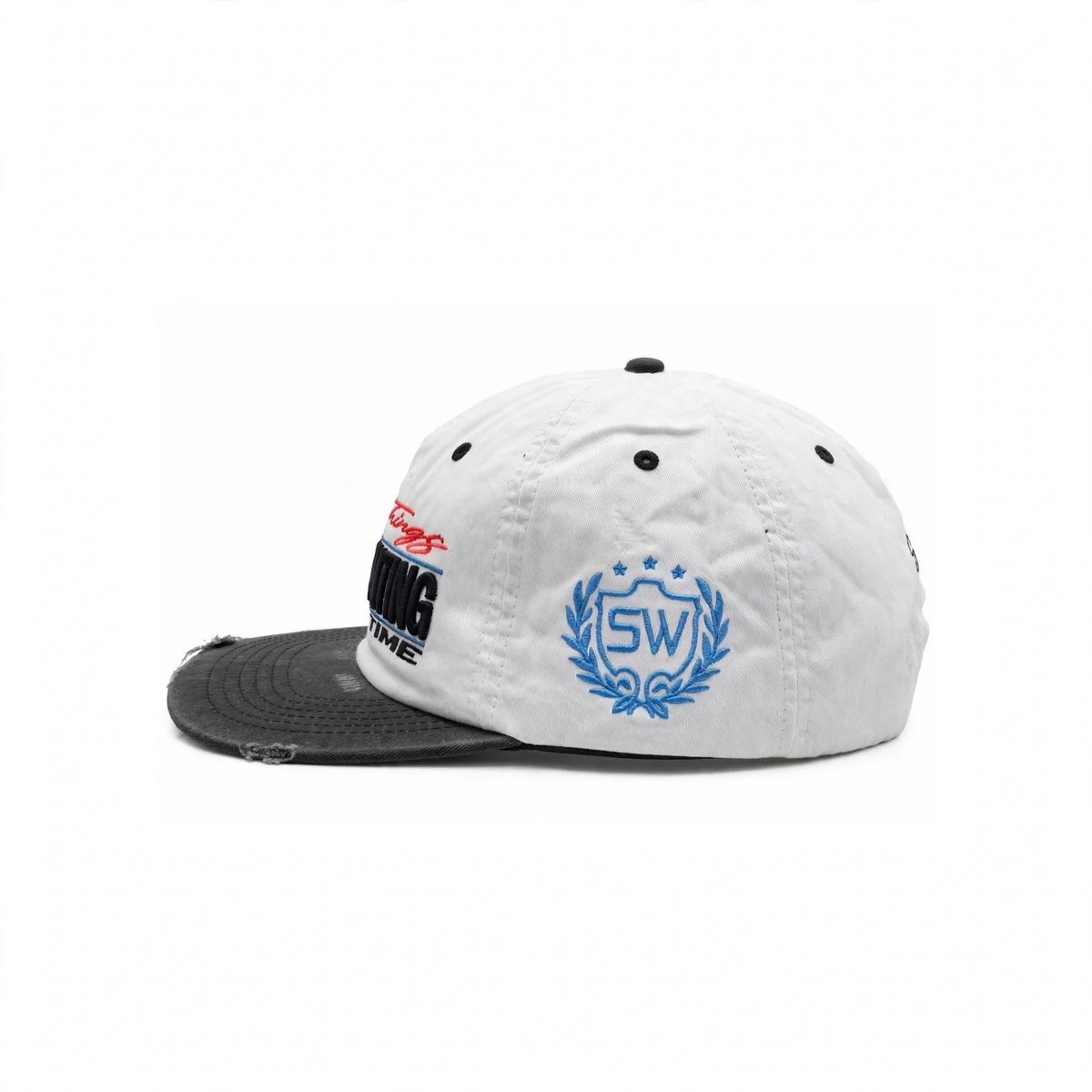 STOP WAITING  Good Things Hat White/Grey