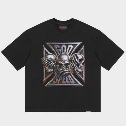 Godspeed Omerta T-Shirt (Black Wash)