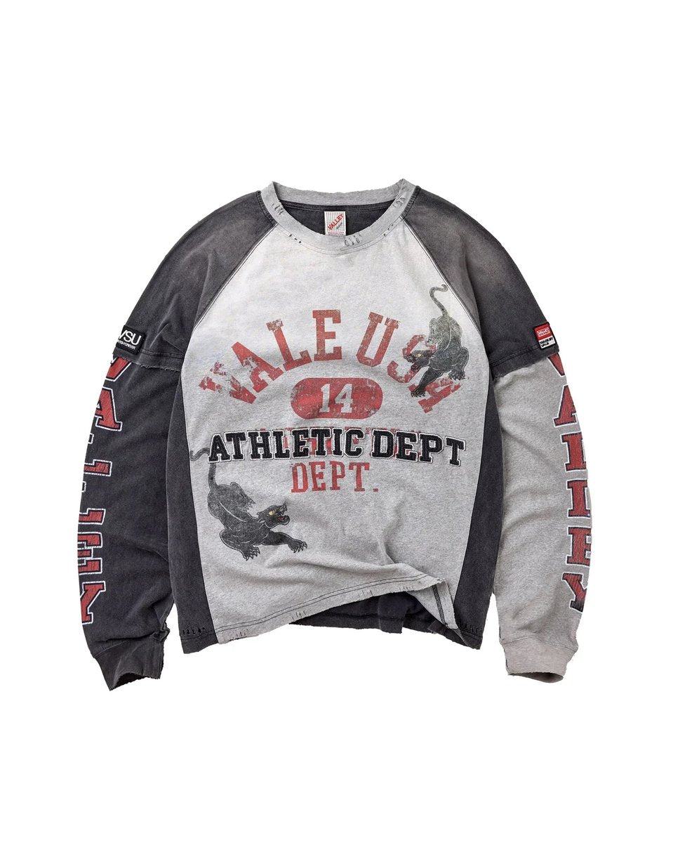 VALE FOREVER VARSITY L/S TEE BLACK/GREY