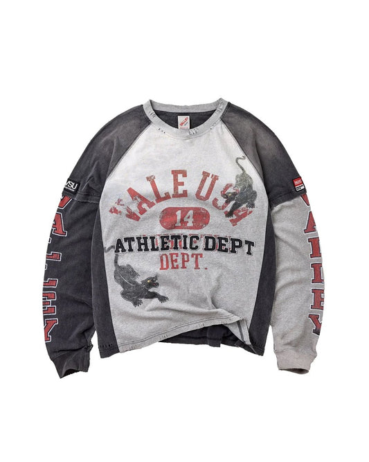 VALE FOREVER VARSITY L/S TEE BLACK/GREY