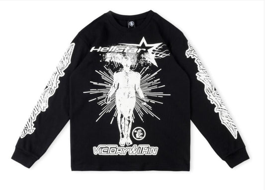 Hellstar Thermal Print Long Sleeve Black