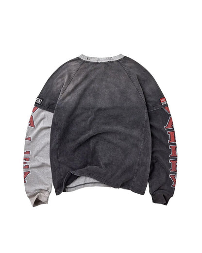 VALE FOREVER VARSITY L/S TEE BLACK/GREY