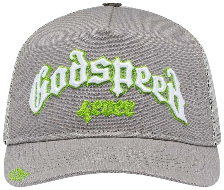 Godspeed Forever Trucker Hat 'Grey/Lime'