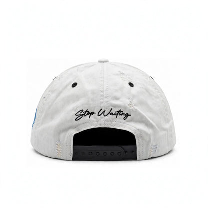 STOP WAITING  Good Things Hat White/Grey