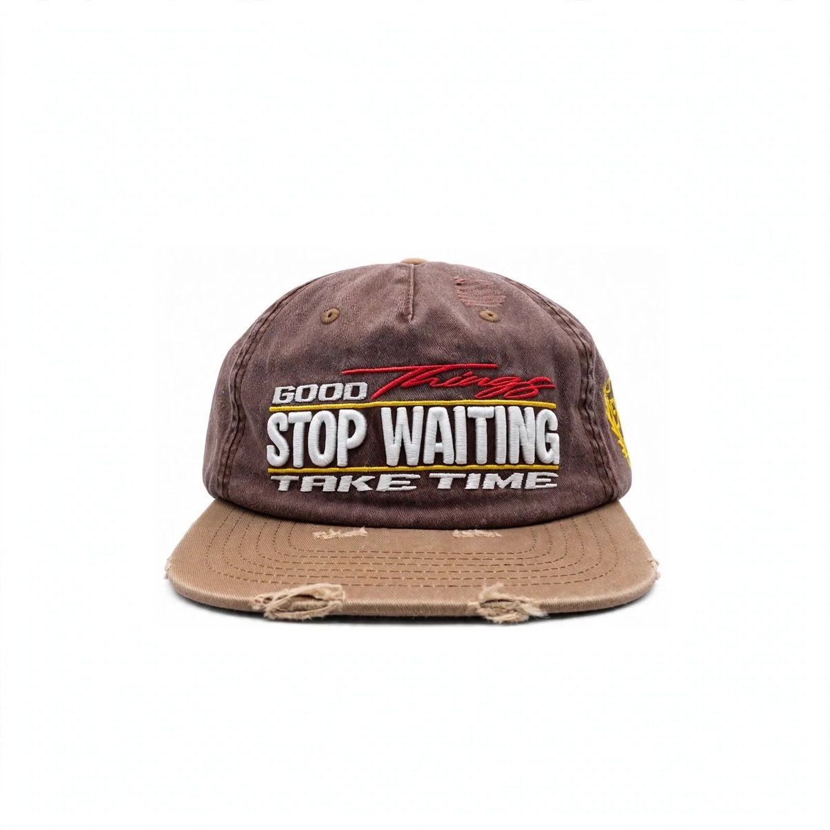 STOP WAITING Good Things Hat Brown/Tan