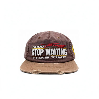 STOP WAITING Good Things Hat Brown/Tan