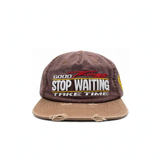 STOP WAITING Good Things Hat Brown/Tan