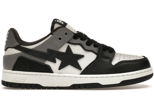 A Bathing Ape Sk8 Sta #5 Black White Grey