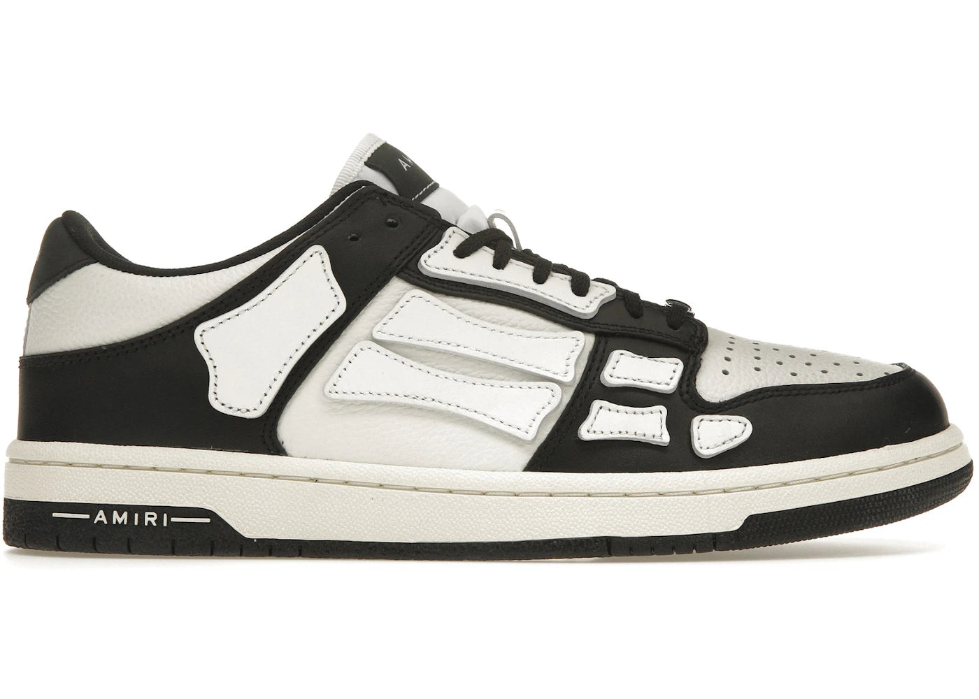 AMIRI Skel Top Low Black White